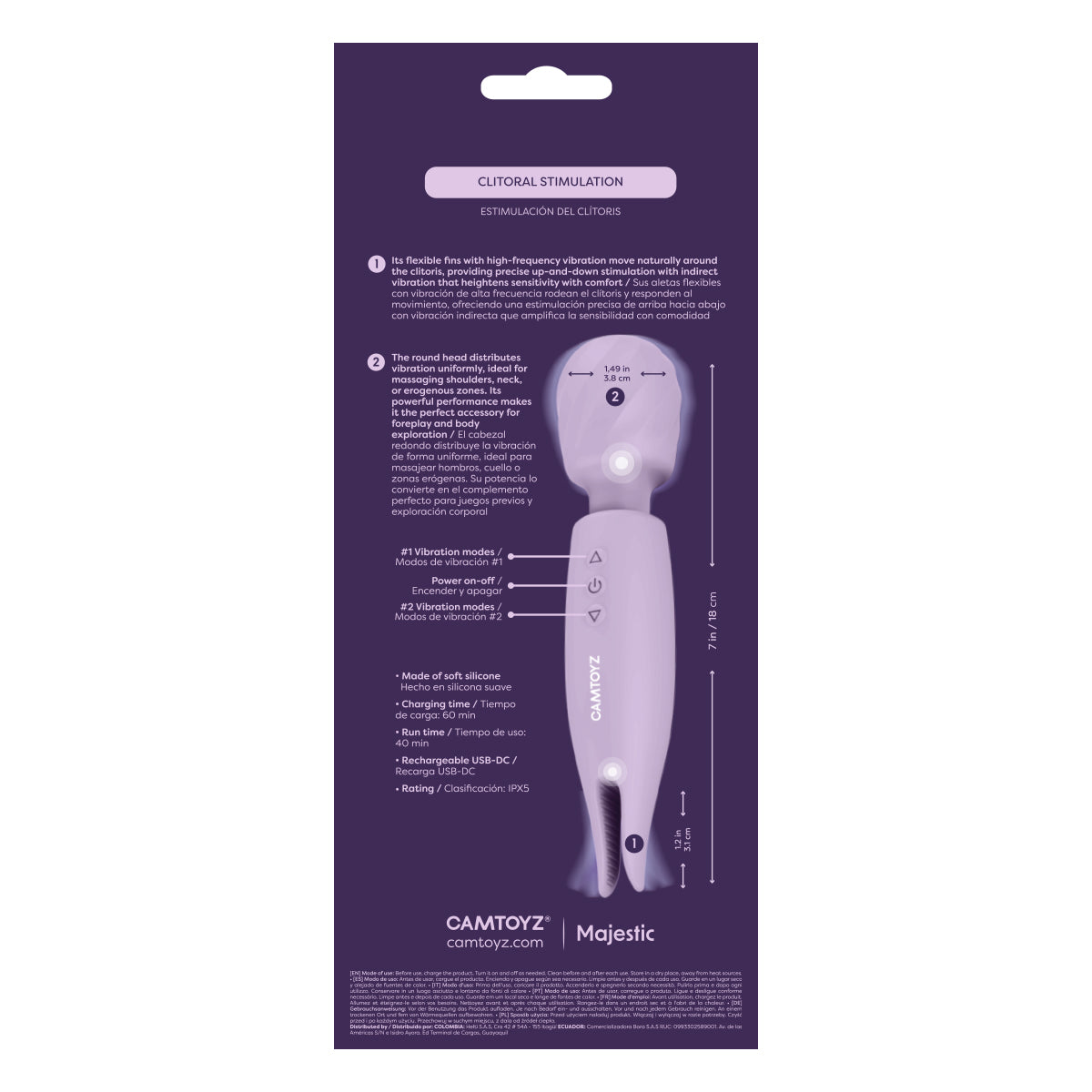 Vibrador Wand Doble Camtoyz