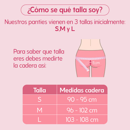 Pantie Menstrual UVA Flujo Moderado