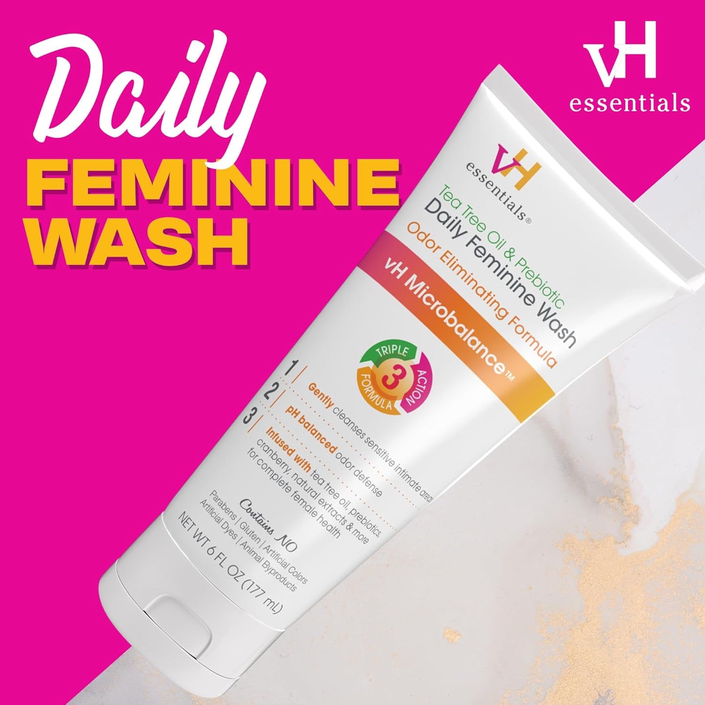 Gel de Baño Femenino Prebiótico VH Essentials 177ml