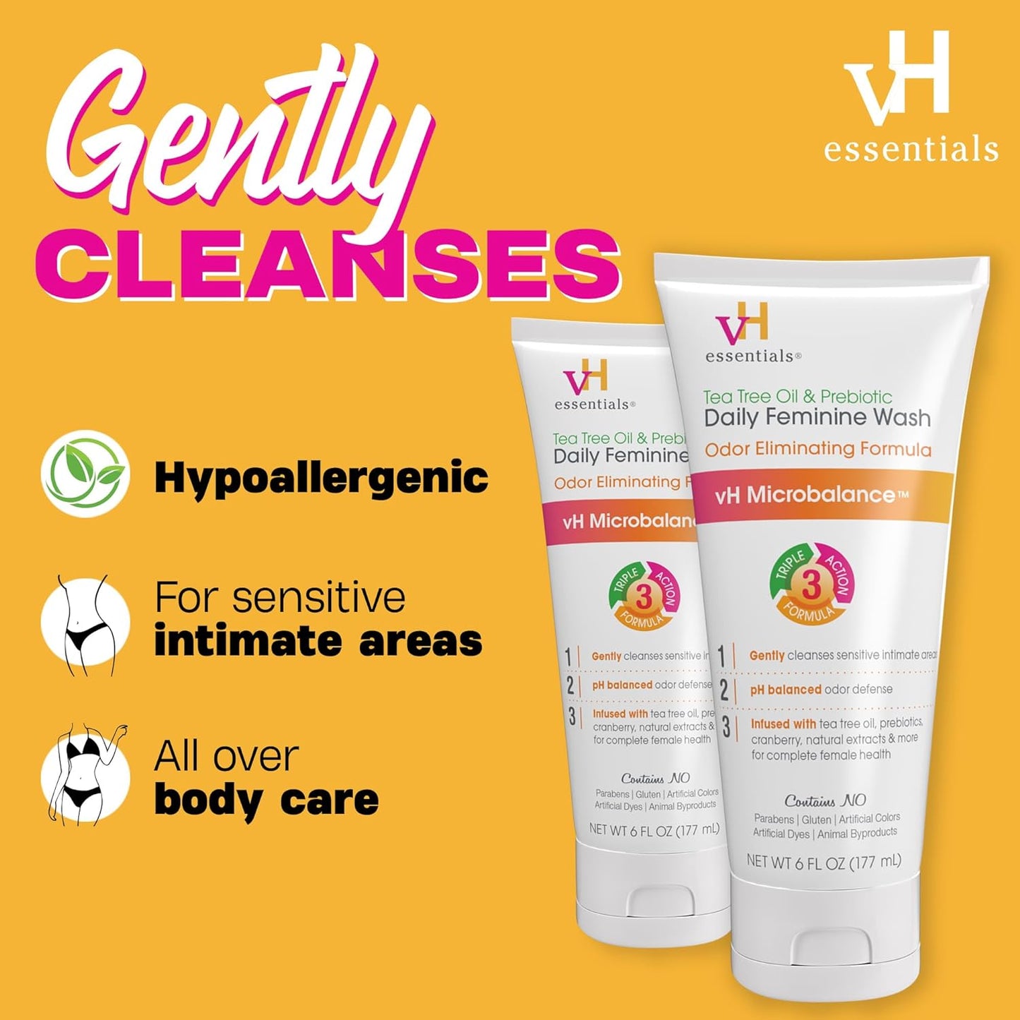 Gel de Baño Femenino Prebiótico VH Essentials 177ml