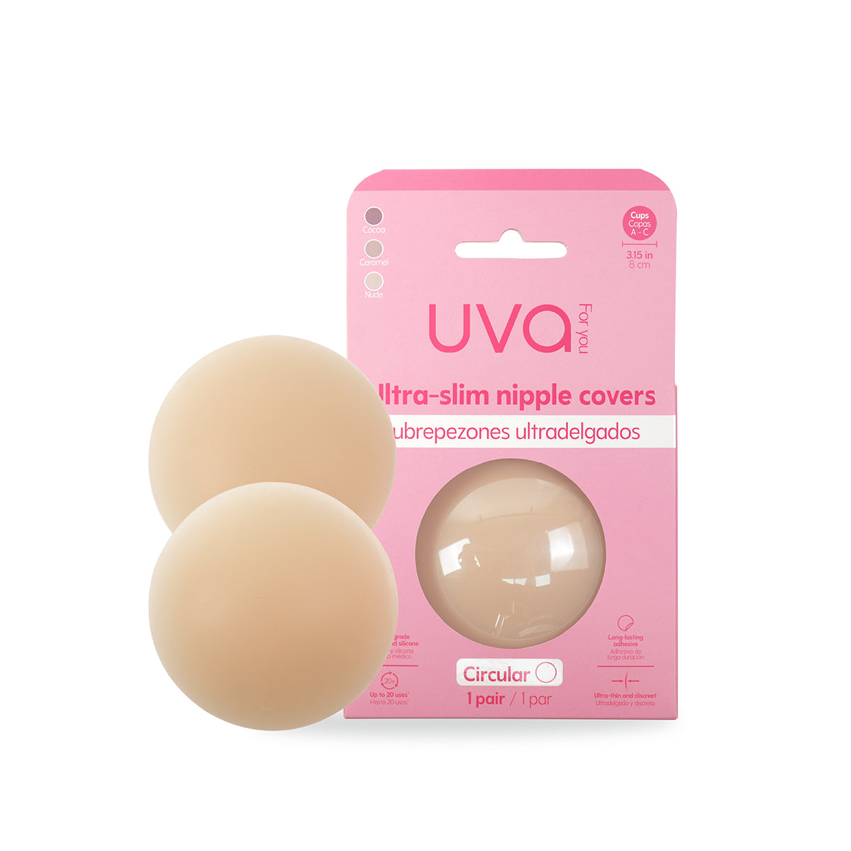 Cubrepezones UVA Nude