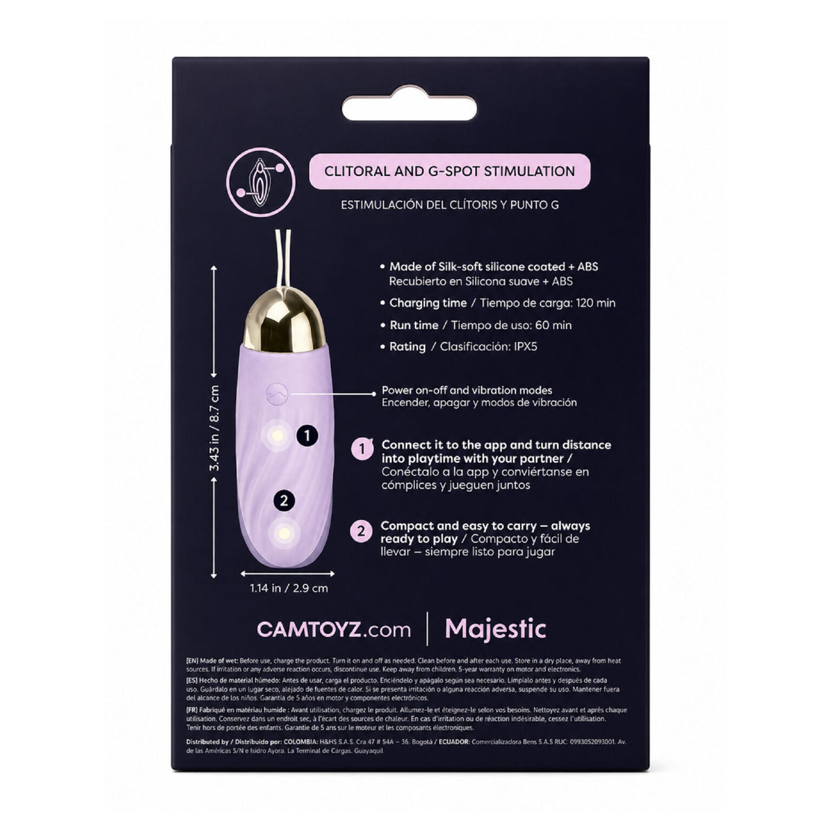 Huevo Vibrador con App Elenor
