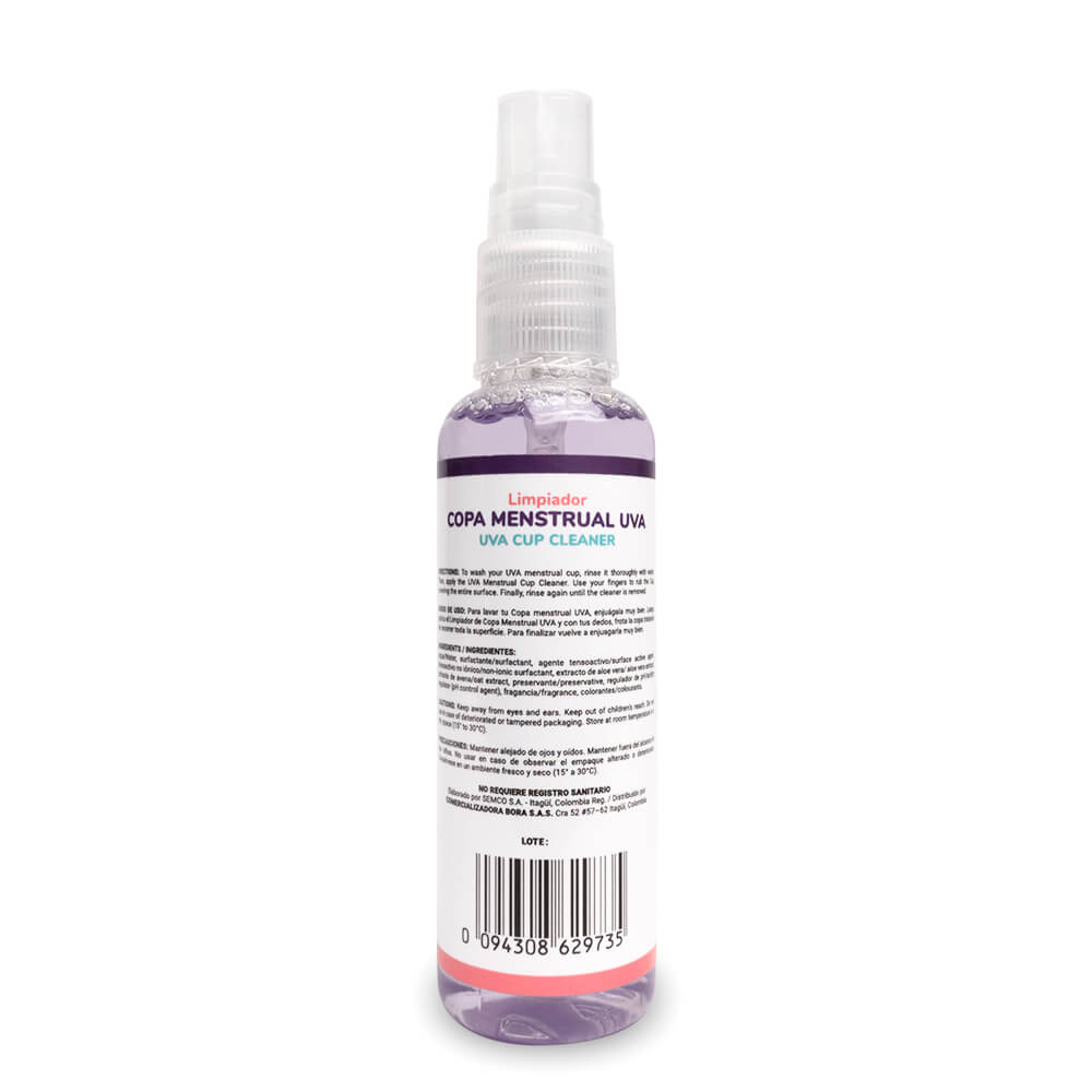 Limpiador Copa Menstrual UVA 60ml