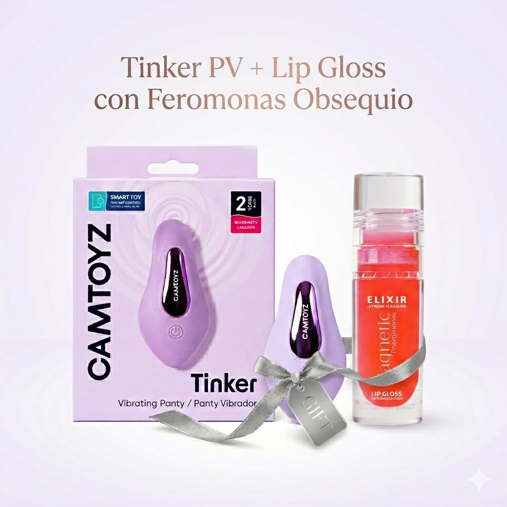 Tinker Panty Vibrador + Lip Gloss con Fermonas Obsequio