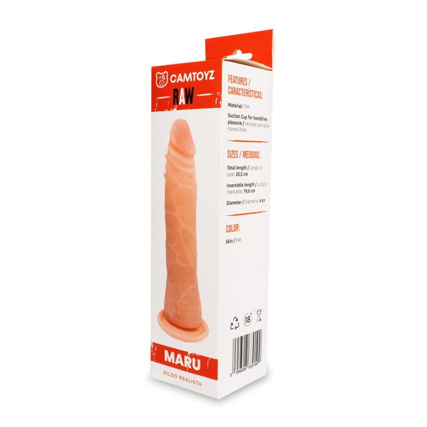 Dildo con Ventosa Maru 20 cm