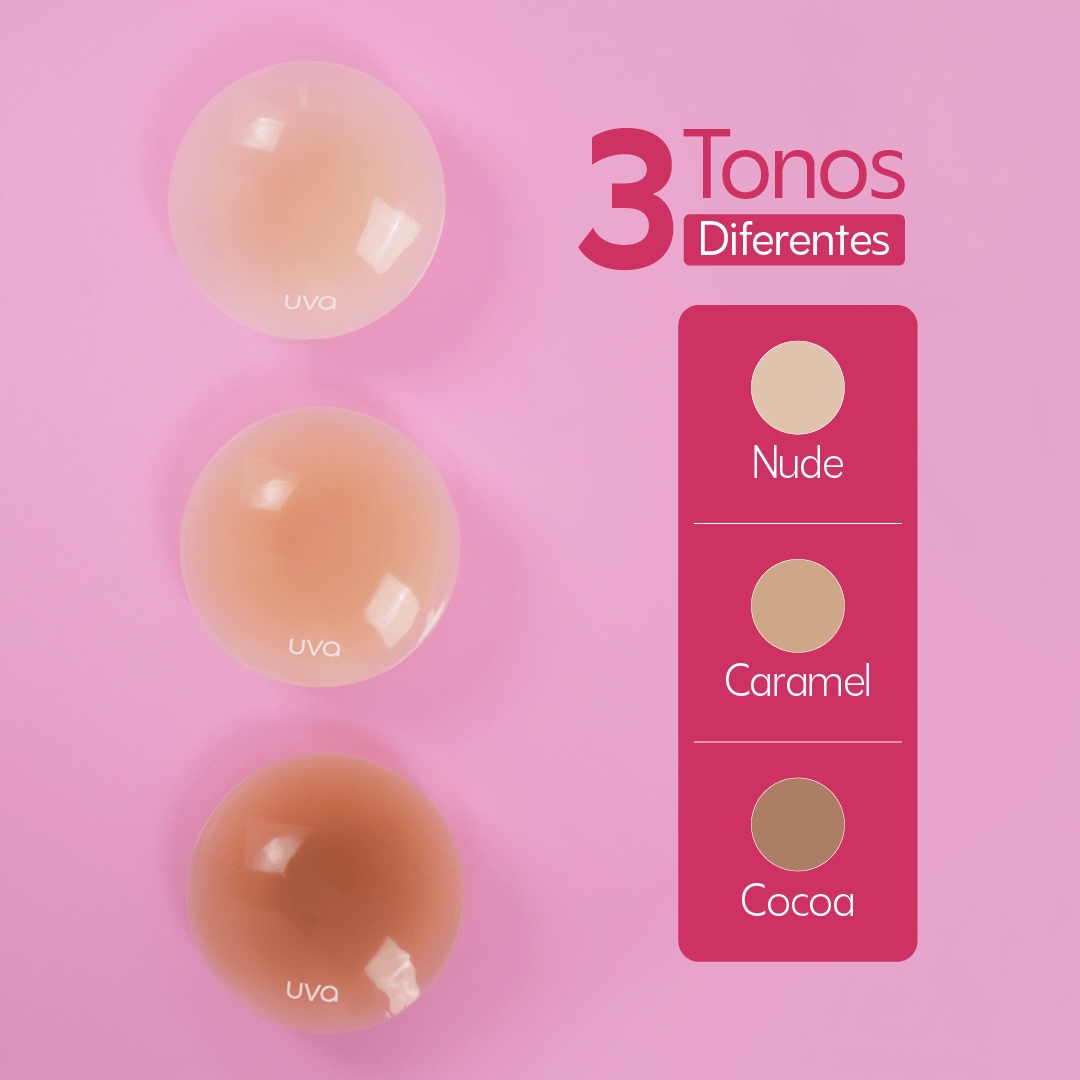 Cubrepezones sin Adhesivo UVA Nude -  Cocoa - Caramel